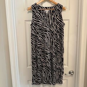 NWOT Susan Graver Liquid Knit Sleeveless Tiered Dress